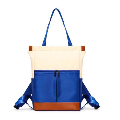 waterproof glossy nylon women backpack