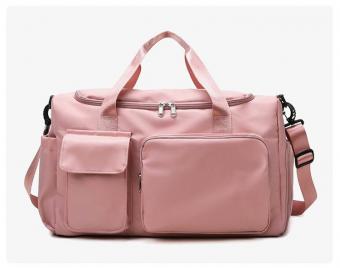  Women Wet Pocket Sport Gym Bag Luggage Belt Travel Bag Shoes Compartment Trip Bag - ORSTAR